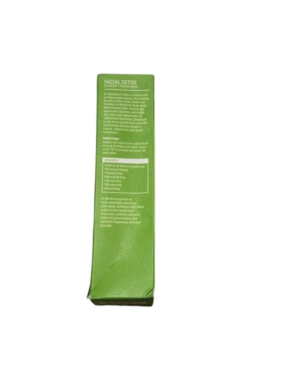 Goldfaden MD Facial Detox Clarify + Clear Mask 2 oz NIB